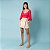 Shorts Feminino Linho Listrado - Imagem 1