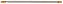 Tubo Flexível de aço Inox com diametro de 6mm com comprimento de 600mm com anilha e parafuso M10x1mm - Imagem 2