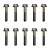 10 Parafuso Bloco Mancal Virabrequim FIAT 73501208 40mm - Imagem 1