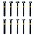 10 Parafusos Bloco Mancal Vira Bora Beetle Golf Jetta 80mm - Imagem 1