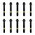 10 Parafusos Bloco Mancal Virabrequim GM 90502412 10mmx 64mm - Imagem 1