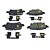 Pastilha Freio Traseiro JEEP MOPAR 68376749AD K68376749AE - Imagem 3
