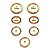 Kit Anel Sincronizador 1 2 3 4 5 Grand Siena 1.4 12a15 Manua - Imagem 1