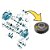 Engrenagem 6ª Fixa 34 Dentes VW MQ200 02U311165P Genuina - Imagem 2