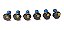 6 Parafusos Volante Motor Ea111 Fox Polo Up Golf Jetta Origi - Imagem 1