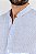 Camisa Italy Linho Azul Listra Branca - Imagem 3