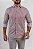 Camisa Arm Collar Branca Listra Bordô - Imagem 1