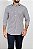 Camisa Arm Collar Branca Listra Azul e Café - Imagem 2