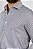Camisa Arm Collar Branca Listra Azul e Café - Imagem 1