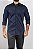 Camisa Arm Collar Marinho Risca de Giz - Imagem 2