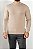Tricot Gola Redonda Bege - Imagem 1