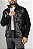 Jaqueta Patch Couro e Nylon Preto - Imagem 3