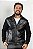 Jaqueta Patch Couro e Nylon Preto - Imagem 6