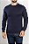 Tricot Gola Redonda Azul Marinho - Imagem 1