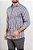 Camisa Arm Collar Branca Xadrez Marinho e Marrom - Imagem 3