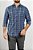 Camisa Arm Collar Marinho Xadrez Azul - Imagem 1