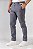 Calça de Sarja Slim Cinza Escuro - Imagem 2