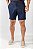 Bermuda Verano Linho Marinho - Imagem 1