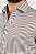 Camisa Arm Collar Branca Listra Café - Imagem 2