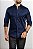Camisa Arm Collar Azul Marinho - Imagem 1