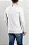 Camiseta Manga Longa Henley Branca - Imagem 4