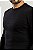 Tricot Gola Redonda Textura Preto - Imagem 2