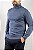 Tricot Gola Role Azul Jeans - Imagem 3