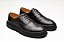Sapato Oxford Casual Couro Preto - Imagem 1