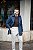 Trench Coat de Nylon Marinho - Imagem 6