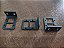 Kit Mini Suporte Preto Rack C/ Parafusos Para Rede/Telecom Mini Bracket Switch/Roteador/Firewall - Imagem 3