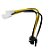 Cabo Adaptador 8 Pinos (6pin + 2pin) Molex Duplo (Ide) P/ Placa De Vídeo Pci Express - Imagem 5