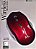 MOUSE OPTICO SEM FIO WIRELESS 2.4GHZ 1600 DPI USB PMF433 - VERMELHO/PRETO - MTEK - Imagem 1