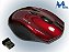 MOUSE OPTICO SEM FIO WIRELESS 2.4GHZ 1600 DPI USB PMF433 - VERMELHO/PRETO - MTEK - Imagem 2
