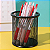 ORGANIZADOR PORTA CANETA E LÁPIS METAL ARAMADO REDONDO PRETO - Imagem 4