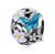 Berloque Separador Floral Borboleta Azul Prata 925 Legitima - Imagem 1