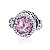 Berloque Radiante Rosa Em Prata 925 Eternal Joias - Imagem 1