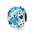 Berloque Pave Azul Floral Em Prata 925 Eternal Joias - Imagem 1