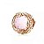 Berloque Radiante Rosé Prata 925 legitima - Imagem 1