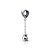 Berloque Urso love pendente Eternal Joias Prata 925 legitima - Imagem 2