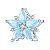 Berloque separador Floco De Neve frozen prata 925 Legitima - Imagem 1