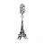 Berloque Torre Eiffel Prata 925 legitima - Imagem 1