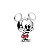 Berloque Baby Mickey Em Prata Legitima De Lei 925 - Imagem 1
