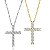 Colar Cruz Crucifixo Grande Cravejado Em Prata 925 legitima - Imagem 1