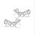 Brinco Ear Cuff Patinhas em Prata 925 Eternal Joias - Imagem 1