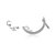 Brinco Ear Cuff Lua e Estrelas em Prata 925 Eternal Joias - Imagem 1