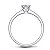 Anel Diamante Moissanite certificado GR 0.5 ct Prata 925 - Imagem 3
