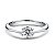 Anel Diamante Moissanite certificado GR 0.5 ct Prata 925 - Imagem 1
