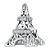 Berloque Separador Torre Eiffel Em Prata 925 legitima - Imagem 1