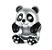 Berloque Separador Urso Panda Em Prata 925 Legitima - Imagem 1