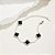 Pulseira Trevinhos Preto Cravejado Em Prata Legítima 925 - Imagem 2
